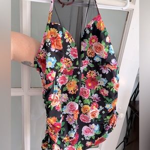La vie en rose floral tankini top size med